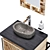 Archpole Vanity Set with Granite Sink 3D model small image 11