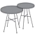 Modern Nesting Tables Set Oak 3D model small image 4