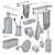 GROHE Selection Accessory Set (15 pcs.) 3D model small image 5