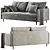 Luxury Slipson Sofa in Yellow 3D model small image 3