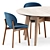 Modern Elegance: Ines Chairs, Abrey Table 3D model small image 2
