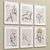 Minimalist Gallery Line Art Set 3D model small image 5