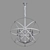 Eurosvet Santi Hanging Chandelier 3D model small image 3