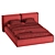 SofaClub Bed in Lush Velvet 3D model small image 5