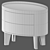 Modnodesign Bedside Table in Various Colors 3D model small image 4