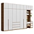 Custom Modern Wood Wardrobe, 2017 3D model small image 2