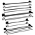 Modern Accents Towel Rails Set 3D model small image 1