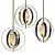 Pearl Chandelier Alabaster Gold Bronze 3D model small image 1