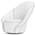 Modern Lilia Armchair in Corona 3D model small image 4