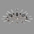 Eurosvet Thalia Ceiling Chandelier, 12-Light 3D model small image 2
