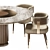 Contemporary Dining Set Alva Musa 3D model small image 2