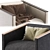 Stylish RONDO Armchair in 2 Colors 3D model small image 5