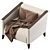 Stylish RONDO Armchair in 2 Colors 3D model small image 6