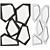 Modern Geometric Accent Mirror 3D model small image 1