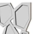 Modern Geometric Accent Mirror 3D model small image 5