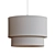 Henning Layered Shade Grey White 3D model small image 3