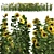 Optimized 3D Sunflower Field Model 3D model small image 1