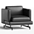 Natuzzi JEREMY Armchair: Elegant Comfort 3D model small image 1
