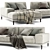Modern Chaise Longue Sofa Vray 3D model small image 3