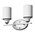 Matte Black Wall Sconce, 2-Light 3D model small image 2