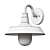 Copper Shallow Plate Wall Light 3D model small image 2