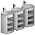 Sleek Tiberio Vanity by Cielo 3D model small image 5