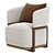 Modern Stylish Frida Armchair 3D model small image 3