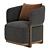 Modern Stylish Frida Armchair 3D model small image 4