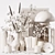 Premium Decor Set with Eucalyptus 3D model small image 6