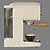 Retro Thera Express Coffee Maker 3D model small image 4