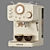 Retro Thera Express Coffee Maker 3D model small image 5