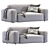 Cazarina Small Sofa Norman 3D 3D model small image 2