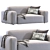 Cazarina Small Sofa Norman 3D 3D model small image 4