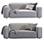 Cazarina Small Sofa Norman 3D 3D model small image 5