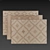  Geometric Jute Rug Bundle 3D model small image 5