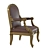 Luxury Giltwood Armchair 4K Texture 3D model small image 2