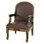 Luxury Giltwood Armchair 4K Texture 3D model small image 4