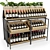 Loft Style Wine Rack 3D model small image 1