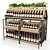 Loft Style Wine Rack 3D model small image 3