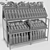 Loft Style Wine Rack 3D model small image 4