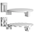Modern Minimalist Vola Coffee Tables 3D model small image 3