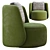 Sleek Modern Pyora Furniture 3D model small image 5