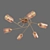 Eurosvet 30167/6 Motive Ceiling Light 3D model small image 2