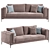 Luxury Crystal Sofa Set 3D model small image 1