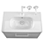 Duravit D-code 80 Vanity Sink 3D model small image 4