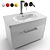 Duravit D-code 80 Vanity Sink 3D model small image 9