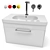 Duravit D-code 80 Vanity Sink 3D model small image 12