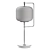 Sleek Metal Desk Lamp 3D model small image 2