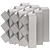 Sleek Modern Graft Side Table 3D model small image 2