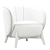 Tilar Textile Chair Soft Comfort 3D model small image 7